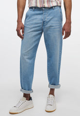 Męskie Spodnie Jeansowe Mustang Toledo Loose Denim Blue 1013696 5000 683